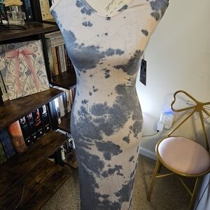 Boohoo Candice Tie-Dye Strappy Back Maxi Dress